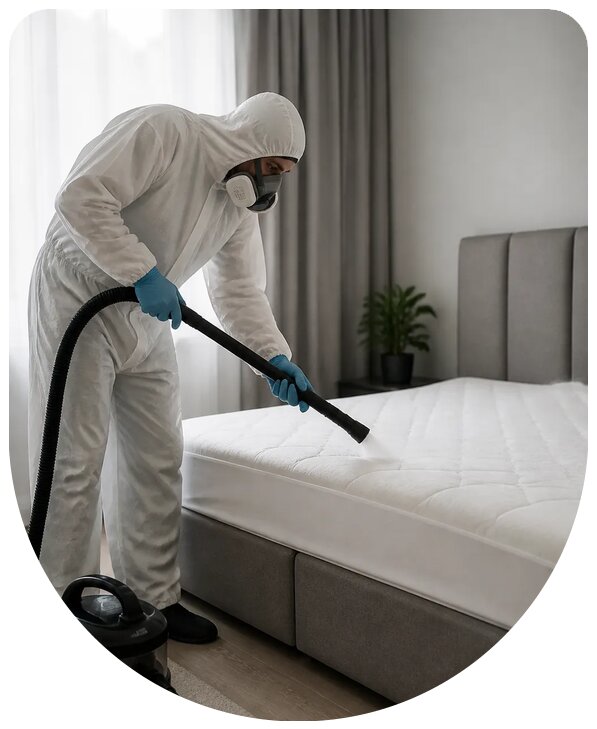 Профессиональное уничтожение пылевых клещей в Твери